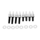 Chrome CNC Aluminum Rear Fender Spike Bolt Screws & Washers For Harley Softail