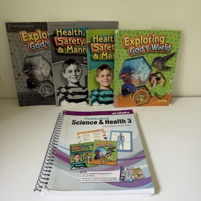 Abeka 3rd Grade Science/Health Exploring God's World Set W/Lesson Plans
