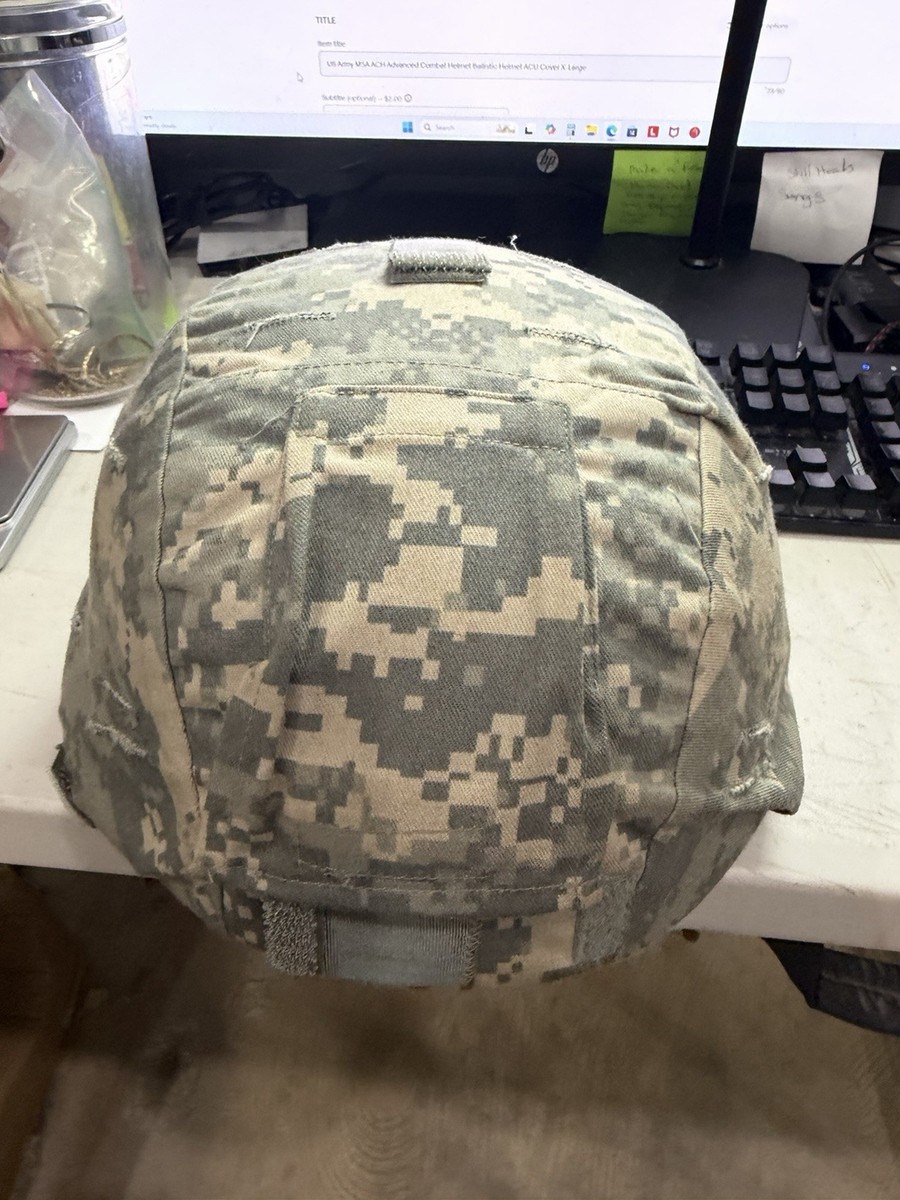 US Army MSA ACH Advanced Combat Helmet Ballistic Helmet ACU Cover