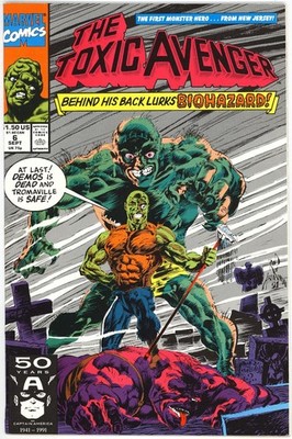 Toxic Avenger 6 Val Mayerik Biohazard Movie Marvel Copper Age 1991 BIN