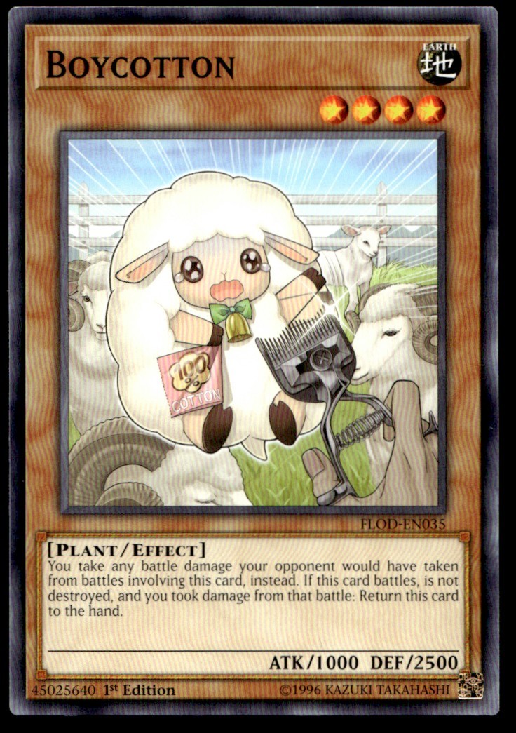 Boycotton - FLOD-EN035 - 1st Edition - YuGiOh | Buy 2 Get 1 Free