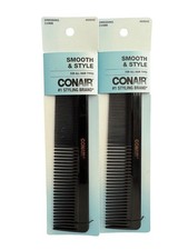 2 x Conair Smooth Style Dressing Combs for All Hair Types Professional Hair St