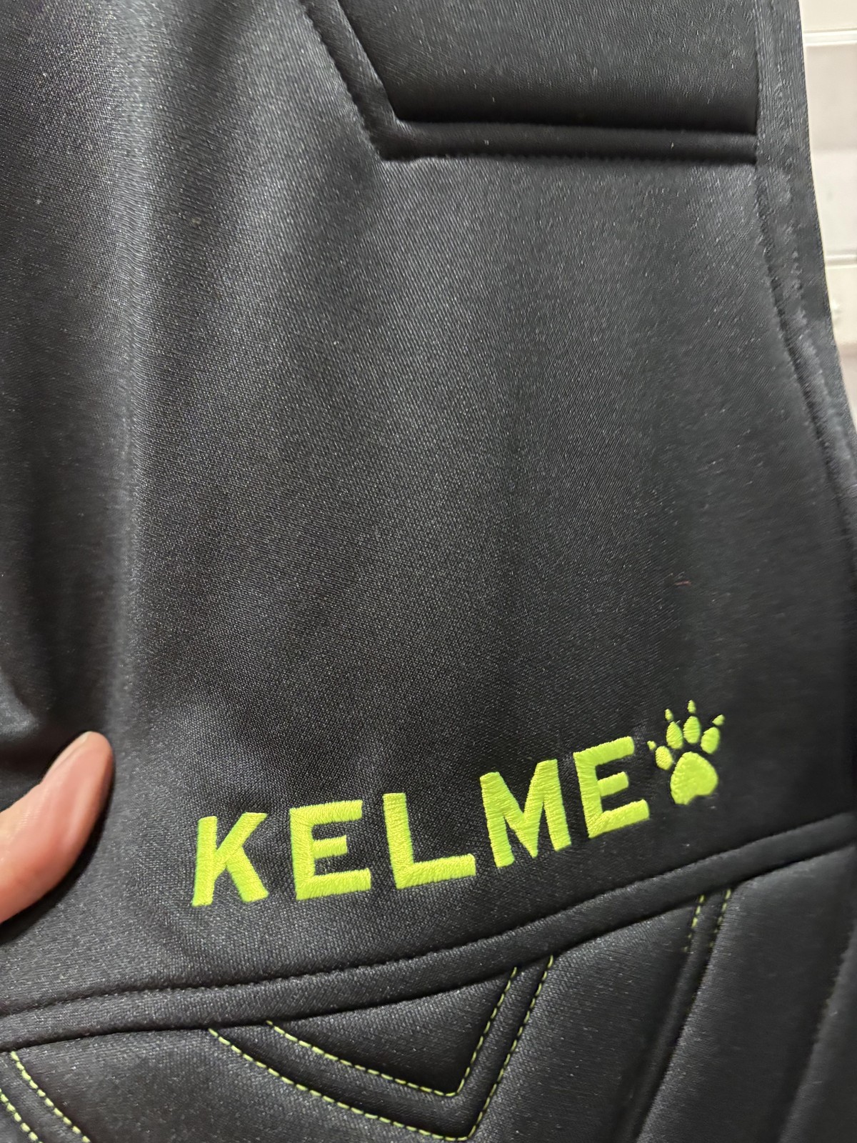 Kelme Pants Youth 14 Black Goalkeeper Padded Soccer Goalie Training Protection