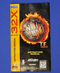 SEGA 32X NBA JAM T.E. TESTED WORKS WITH BOX AND MANUAL TOURNAMENT EDITION