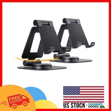 Desktop Phone Stand with 360 Rotation   Hands-Free Viewing Holder 2-Pack
