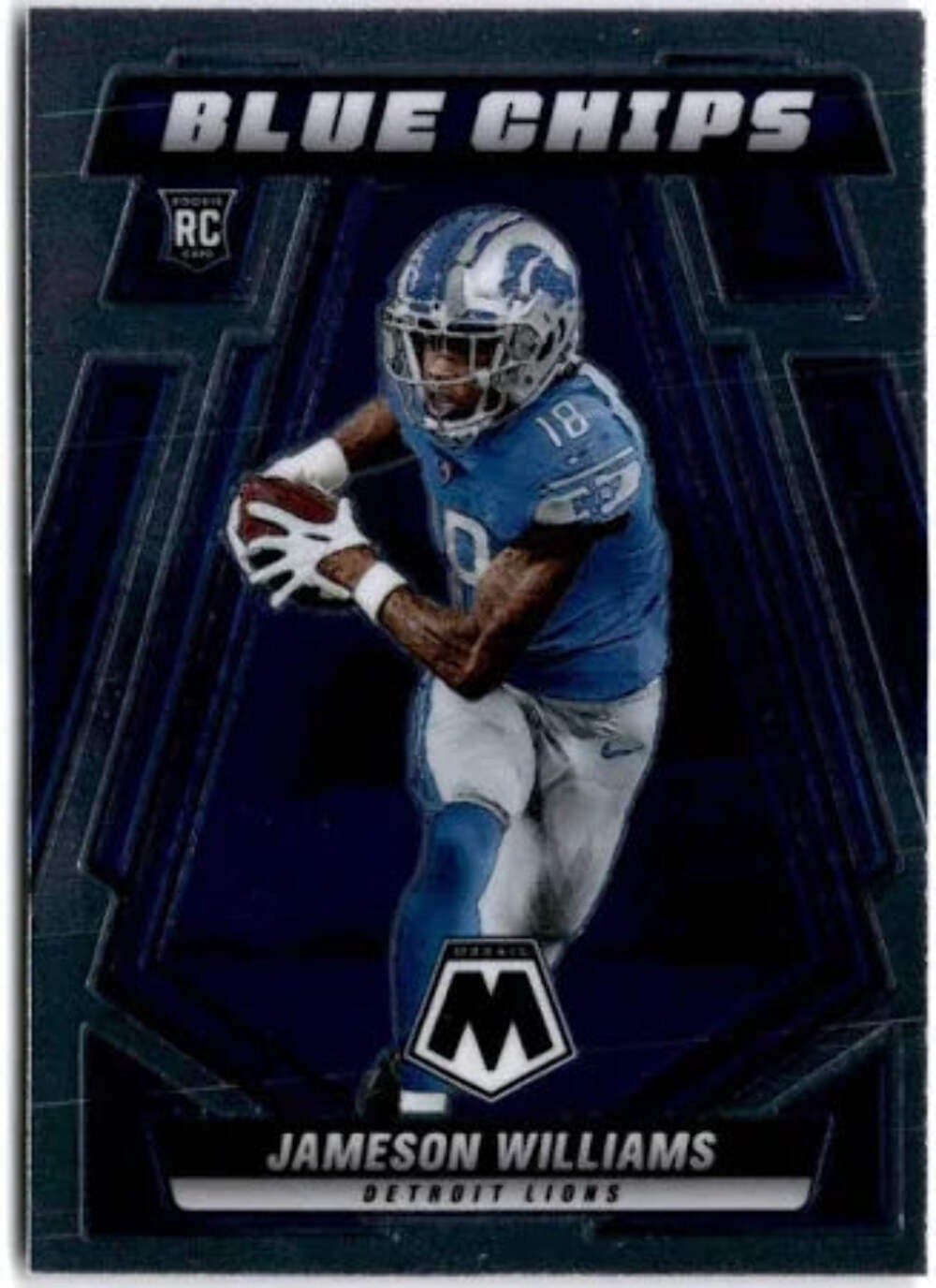 2022 Panini Mosaic Blue Chips Jameson Williams RC Rookies #BC-9