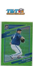 Hyun-Jin Ryu 2021 Donruss Optic Lime Green #172 Toronto Blue Jays 32a
