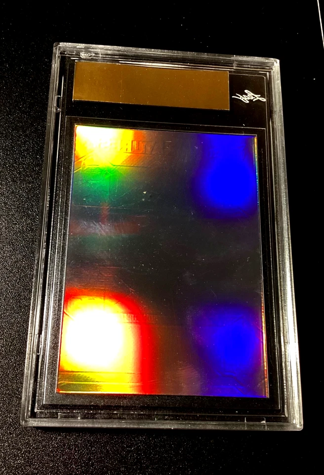 Joe Montana 1/1 2024 Leaf Vibrance Prismatic Refractor 1 of 1 Young Lott Craig 1 - Image 2 of 4