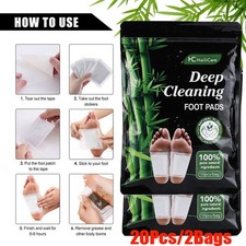20Pcs Herbal Detox Foot Patches Pad Natural Body Toxins Cleansing Relieve Stress