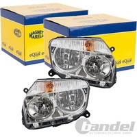 2X Magneti Marelli Halogen Scheinwerfer Grau Passend FüR Dacia Duster
