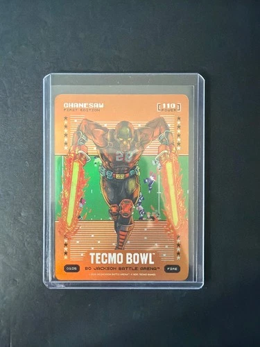 Chanesaw Tecmo Bowl Bo Jackson Battle Arena Orange 110 Power Fire O105 2026 Foil