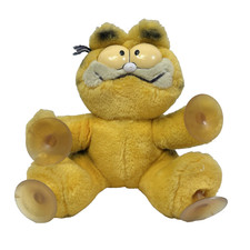 Vintage Dakin Garfield Attack Cat Button Window Cling Stuffed Animal Plush Toy