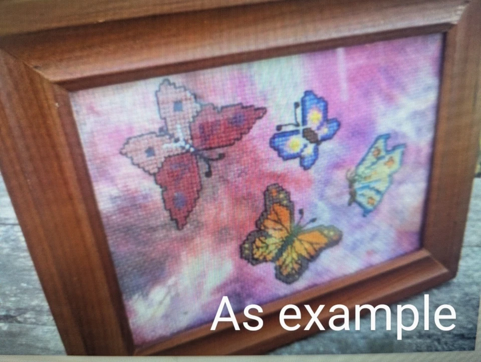 ☀️ Hand-Dyed Aida Fabric | 18 Count | 14" x 17.5" | Sunburst Citrus Glow - Image 4 of 4