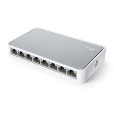 TP-Link TL-SF1008D, 8-Port Desktop Switch ungemanaged Weiß