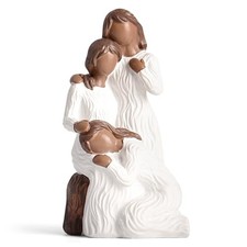 Friend Gifts for Women Couple - Three Women Figurines for Mom, Women3 Dark Skin