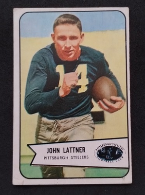 #ad 1954 Bowman #128 RC John Lattner CLEAN EX NM $24.99