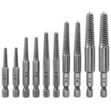 10Pcs Damaged Screw Extractor Set, 1/4" Hex Shank Broken Bolt Extractor, Easy...