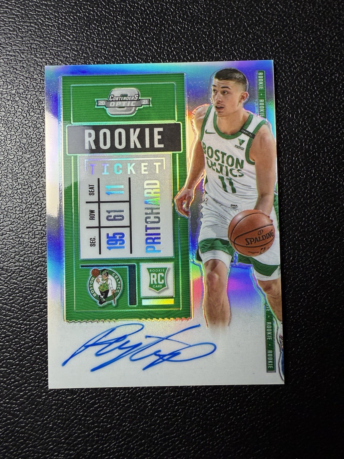 2020-21 Panini Contenders Optic #140 Payton Pritchard (AU,RC) 🍀CELTICS🍀