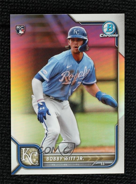 2022 Bowman Chrome Refractor 379/499 Bobby Witt Jr #77 Rookie RC 12wc