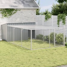 Dog House Anthracite Galvanized Steel Large Durable Dog House