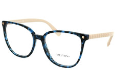 NEW VALENTINO VA3059 5031 BLUE TORTOISE/BEIGE TEMPLES AUTHENTIC EYEGLASSES 54-17