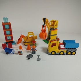Lego Duplo 10813 Big Construction Site 98% COMPLETE RARE Retired LOOK!