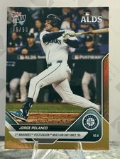 Jorge Polanco Mariners Multi HR ALDS 2025 MLB Topps NOW Card 829 Gold Foil 5/50