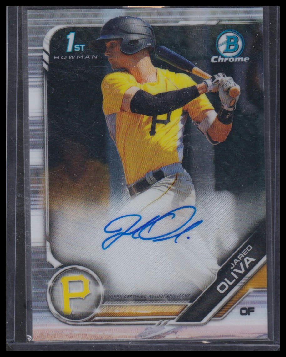 2019 Bowman Chrome #CPA-JO Jared Oliva Prospects Autographs