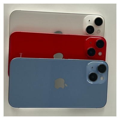 Apple iPhone 14 Blue Red 128GB/256GB Unlocked Cricket - Mint Condition