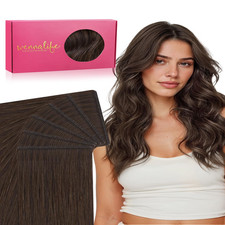 Wennalife Genius Seamless Tape In Hair Extensions Real Human Hair 18 Inch 50G