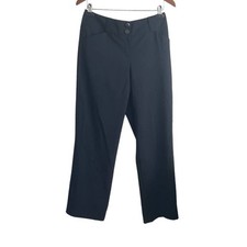 Talbots Women Petite Wool Stretch Pants 8 Black Dress Trousers Workwear Classic