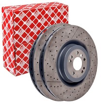 2X FEBI BREMSSCHEIBEN Ø390mm VORNE PASSEND FÜR MERCEDES-BENZ GL-KLASSE GLE GLS