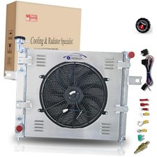 3-Row Full Aluminum Radiator Compatible with 3 Row Radiator Shroud Fan Relay