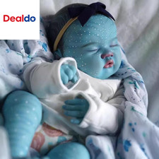 Lifelike Reborn Baby Dolls 19 Inch Realistic Newborn Avatar Doll Cloth Body Real