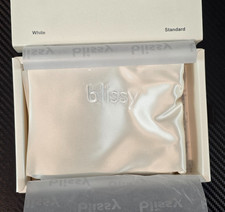 Blissy Silk Pillowcase 100 Pure Mulberry Silk 22 Momme Standard White