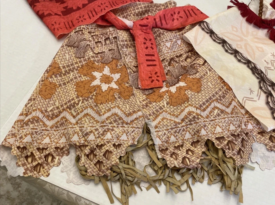 Disney Moana девочек размер 4-6 костюм принцесса полинезийский 3 изделия комплект Disney World - Изображение 4 из 4