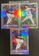 2026 Bowman Chrome Rookie Red RC Logo Variation Lot 3 Trey Yesavage Tatsuya Imai