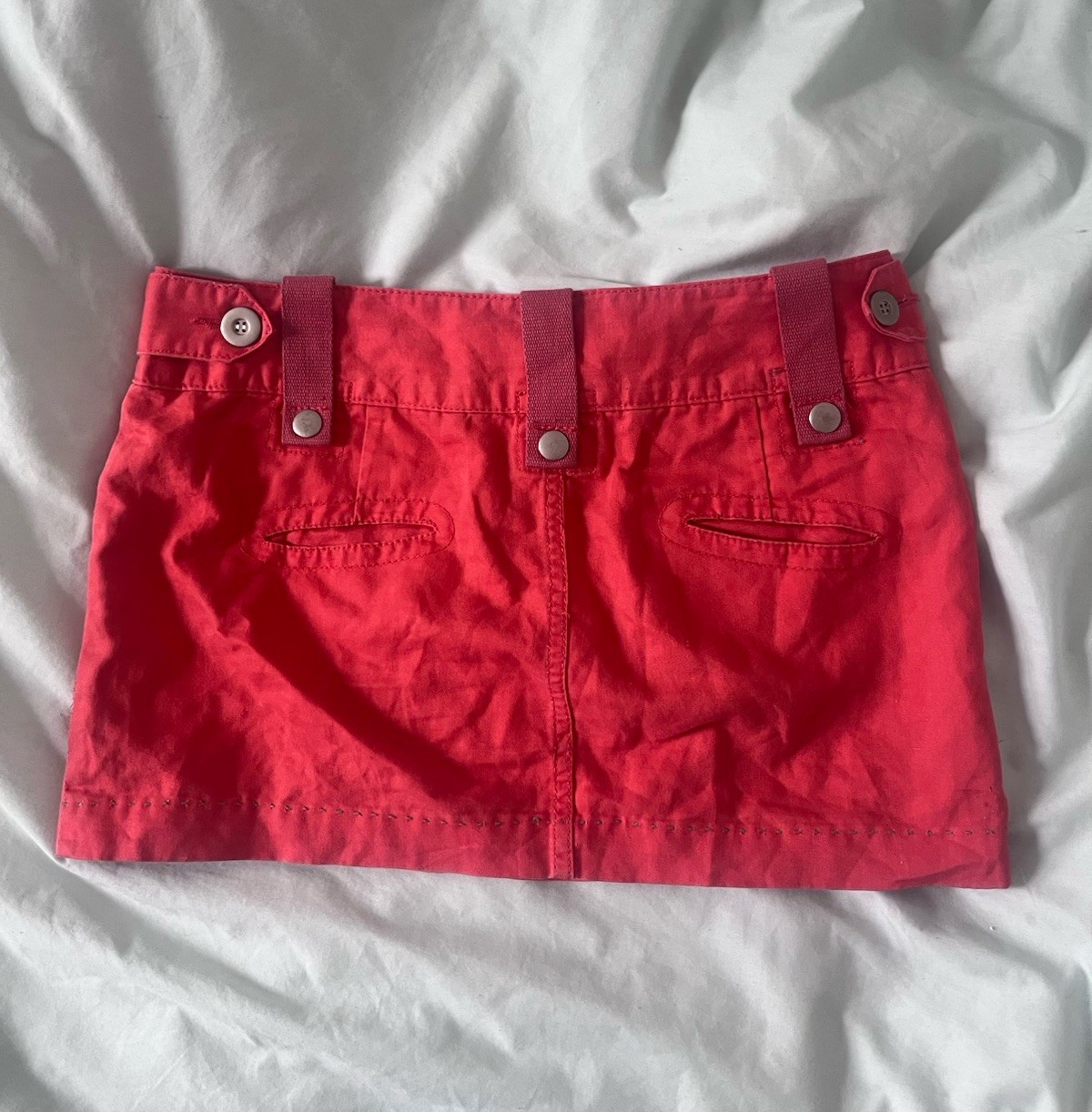 Vintage YK2 Reply Low Rise Mini Skirt Utility Style W26 image 3