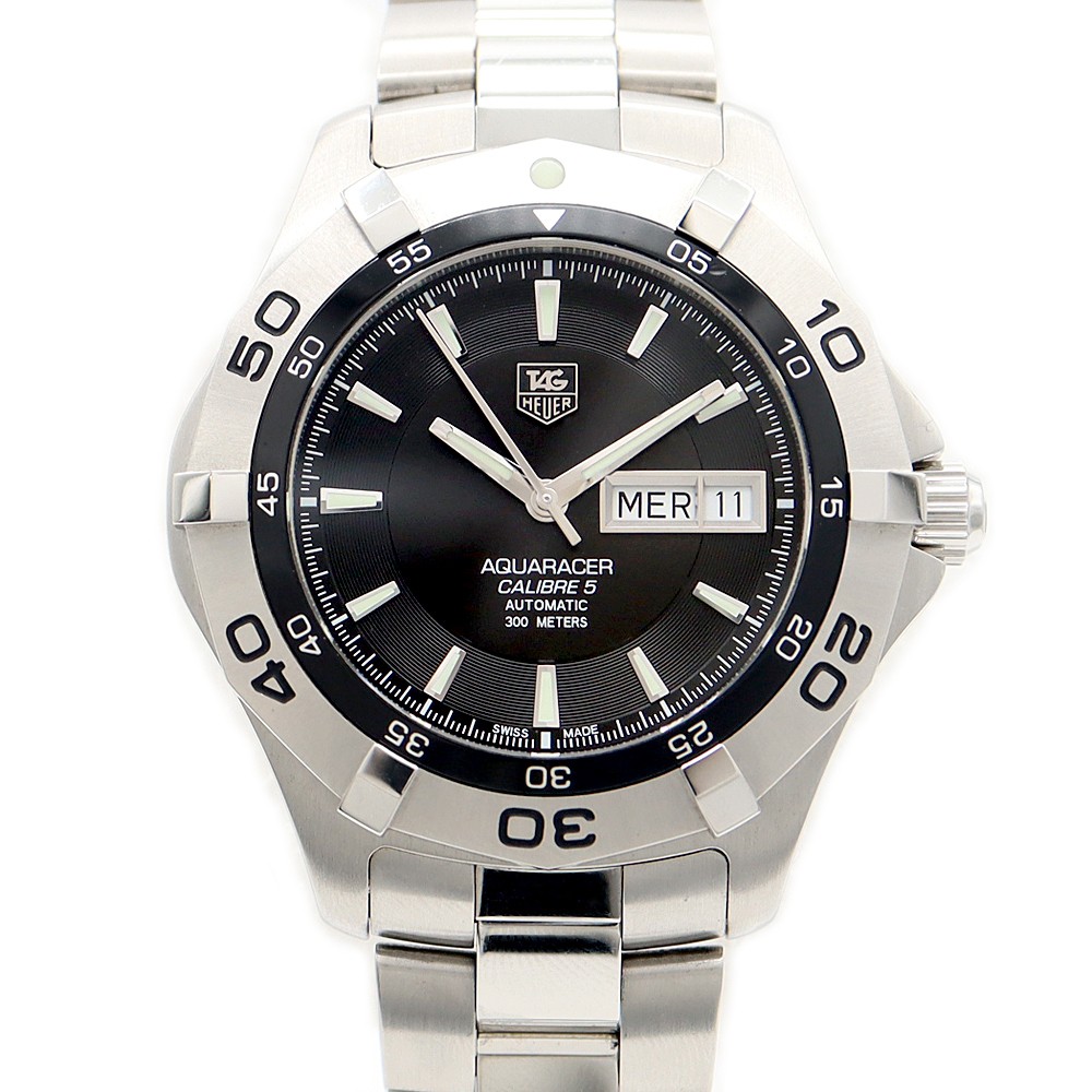 TAG Heuer Aquaracer Calibre 5 Automatic Men's Watch 300m Day Date WAF2010 BA0818