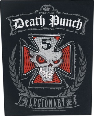 Five Finger Death Punch Backpatch  Legionary schwarz/rot/weiß Standard