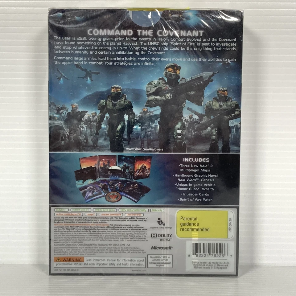 Halo Wars Limited Edition Xbox 360 SteelBook (2009) PAL Brand New & Factory Seal - image 2 of 4