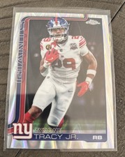 2025 Topps Chrome #228 Tyrone Tracy Jr. New York Giants NFL  Raywave Refractor