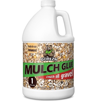 1 Gallon Landscaping Mulch Glue - Spray Ready, Long Lasting for Gravel, Pebbles