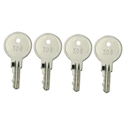 4-Pack CH506 Replacement Keys for Truck Tool Box RV Compartment Lock Keys