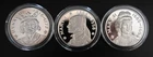 3 Kings & Queens of England Silver Medals Contain  3.48 Troy Oz Pure Silver