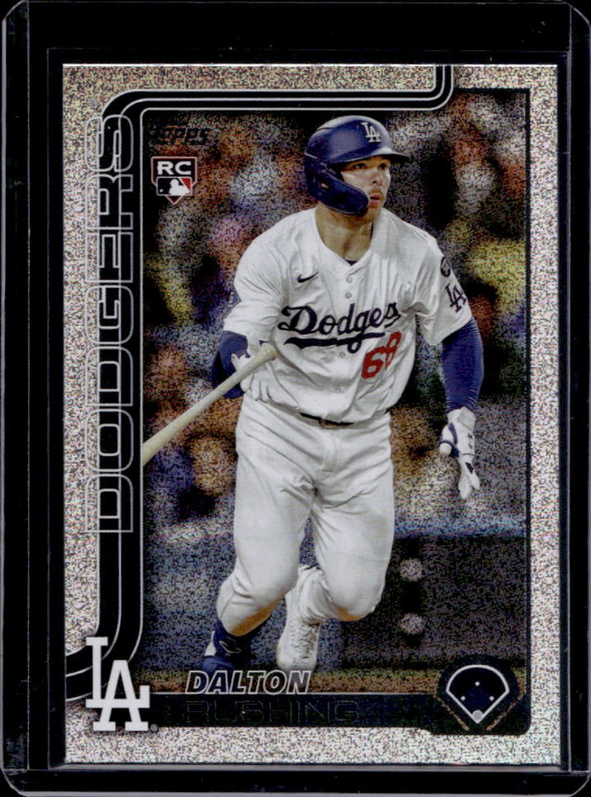 2025 Topps Update Dalton Rushing RC HTA Sandglitter Rookie #US38 Dodgers