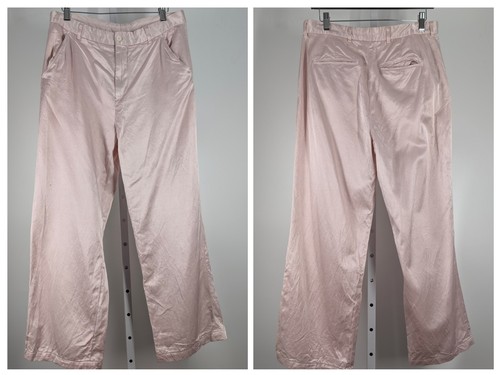 Our Legacy, Our Legacy 50s Pink Trousers Champagne Glossy Viscose Cotton Pants Italy Fabric