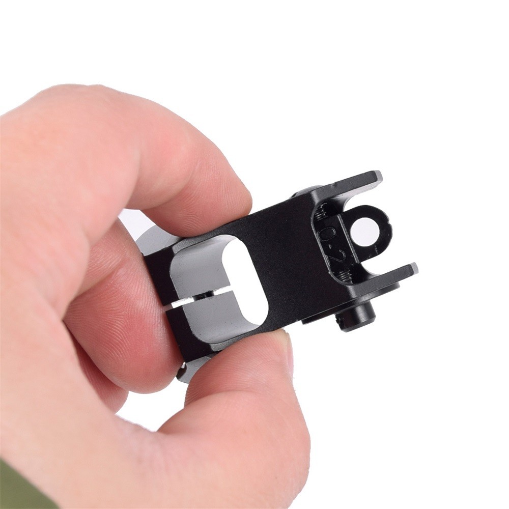 Tactical Flip-up Low Profile Metal Sight Folding Iron Sights Front and Rear Set