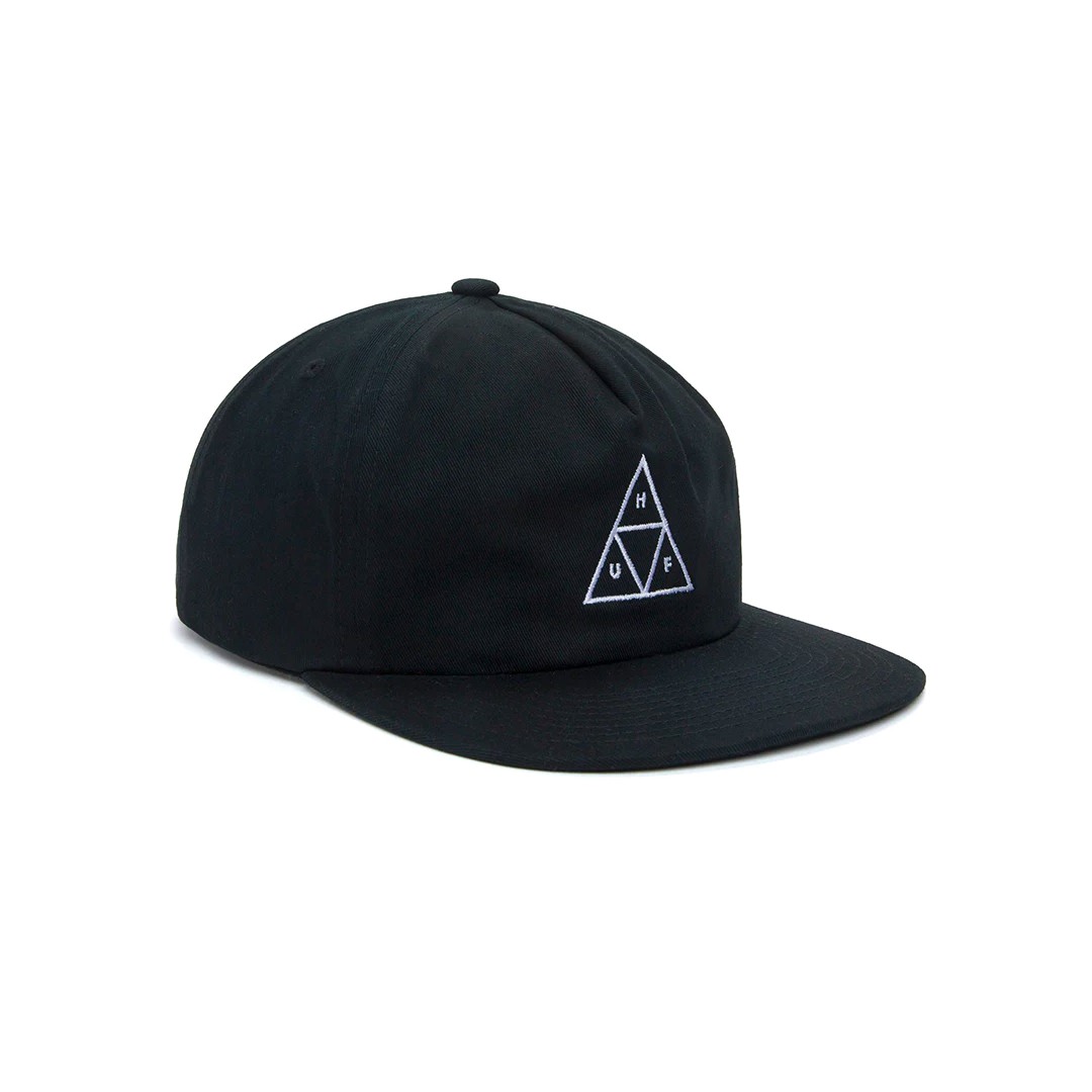 HUF Worldwide Set Triple Triangle Snapback Hat Black 5-Panel Cap 7590₽