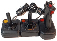 Lot of 3 ATARI 2600 Joystick Controller OEM &...
